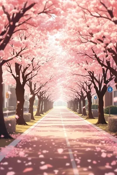 校园樱花
